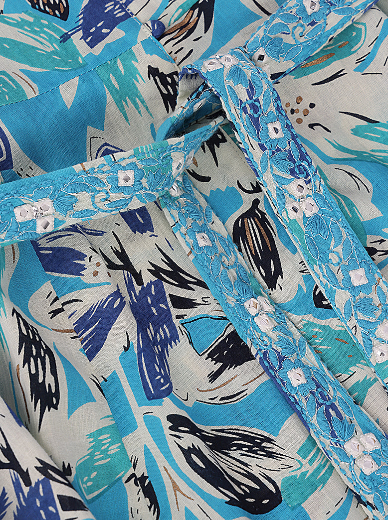 all-over printed belted midi dress - extra image 6