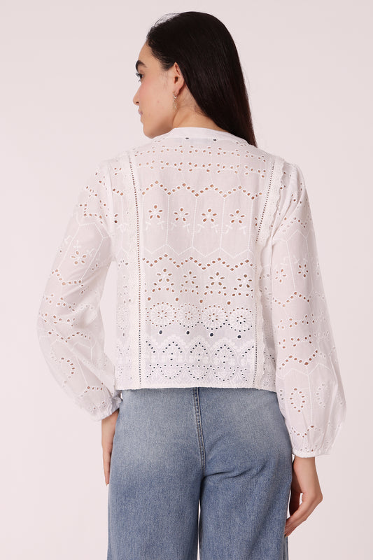 women schiffli shirt - extra image 2