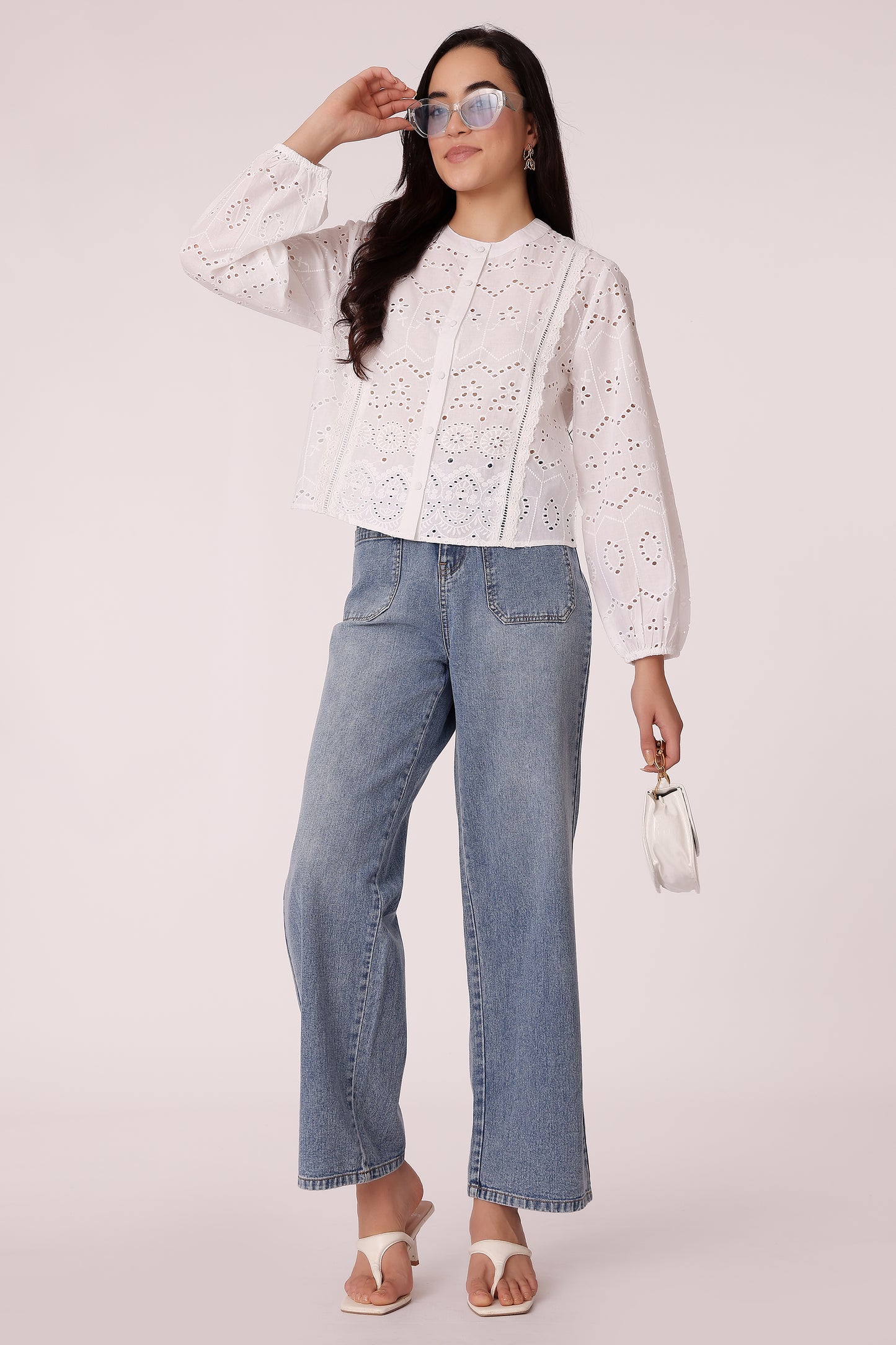 women schiffli shirt - extra image 3