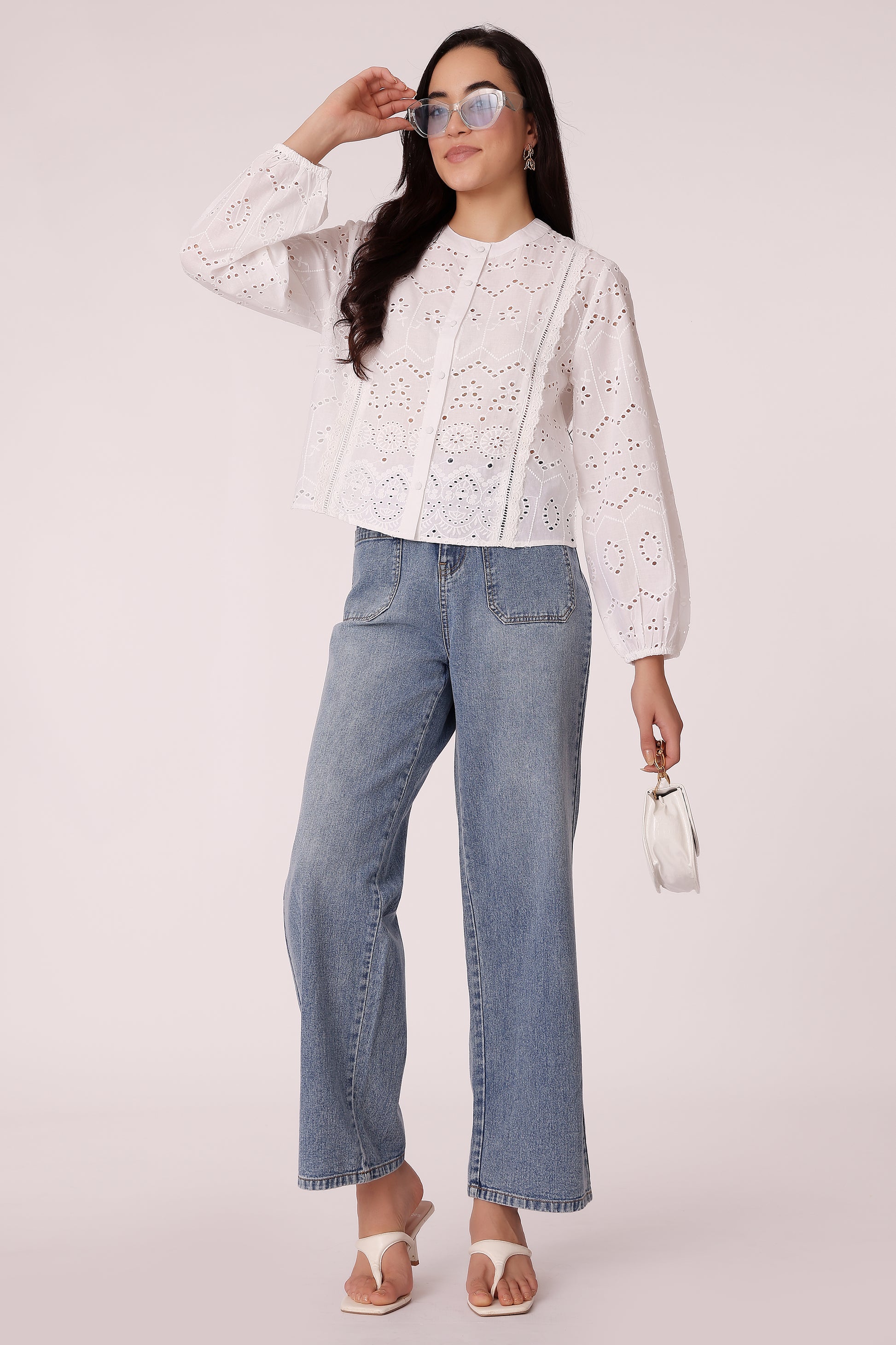 women schiffli shirt - extra image 3