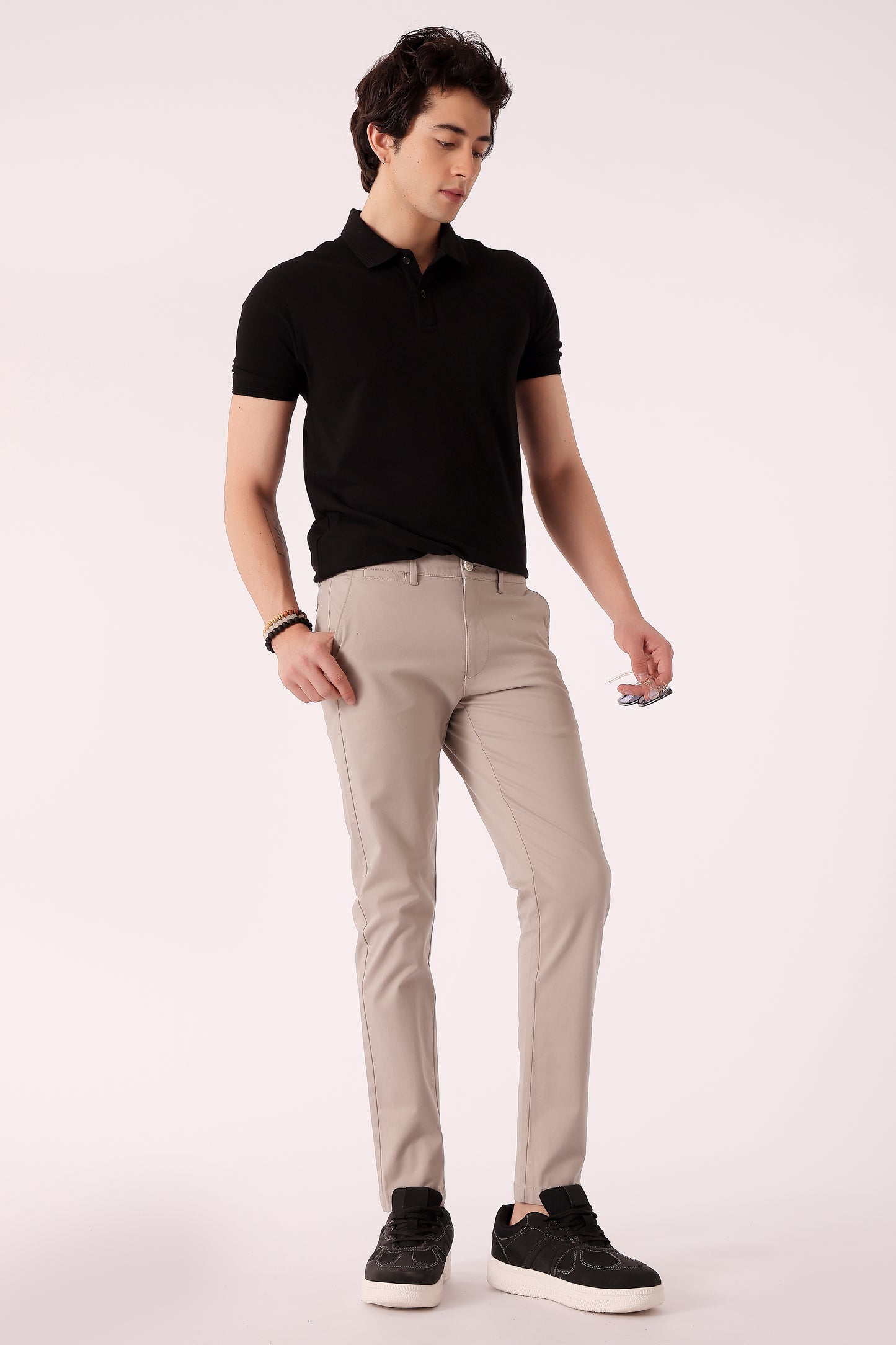 Men's Cotton stretch Slim Fit Chinos - extra image 4