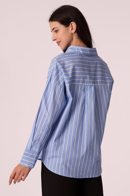 striped cotton shirt - extra image 2