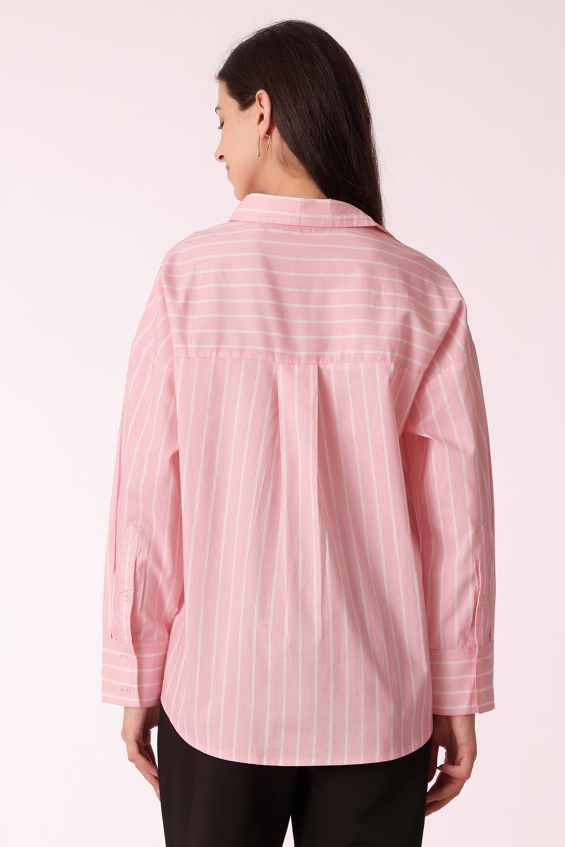 striped cotton shirt - extra image 2