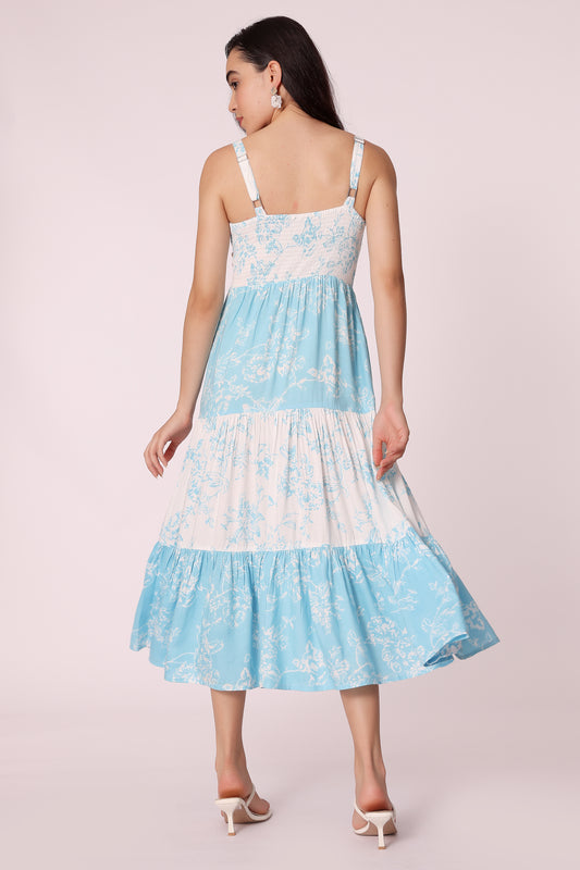 printed flare dress - extra image 2