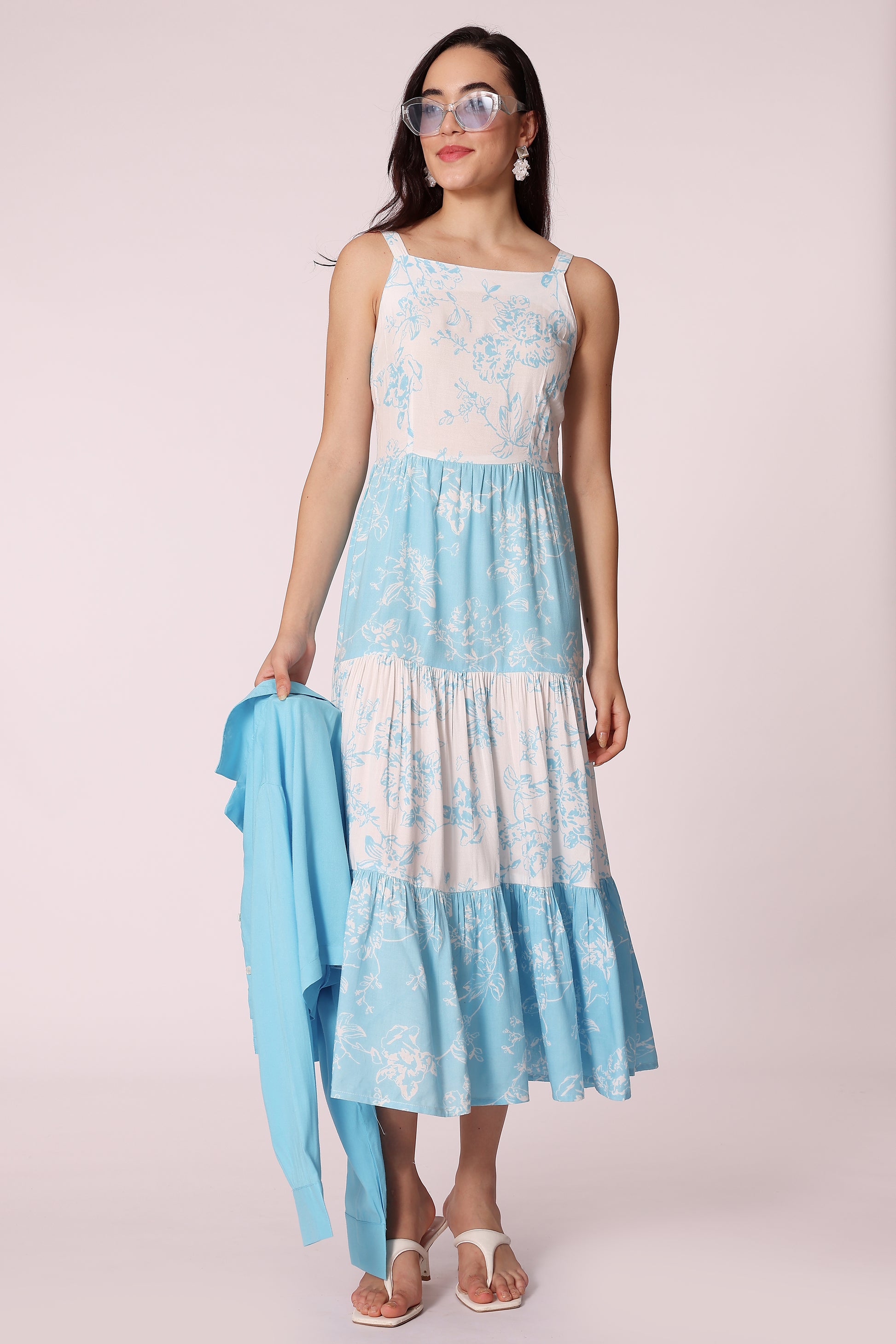 printed flare dress - extra image 3