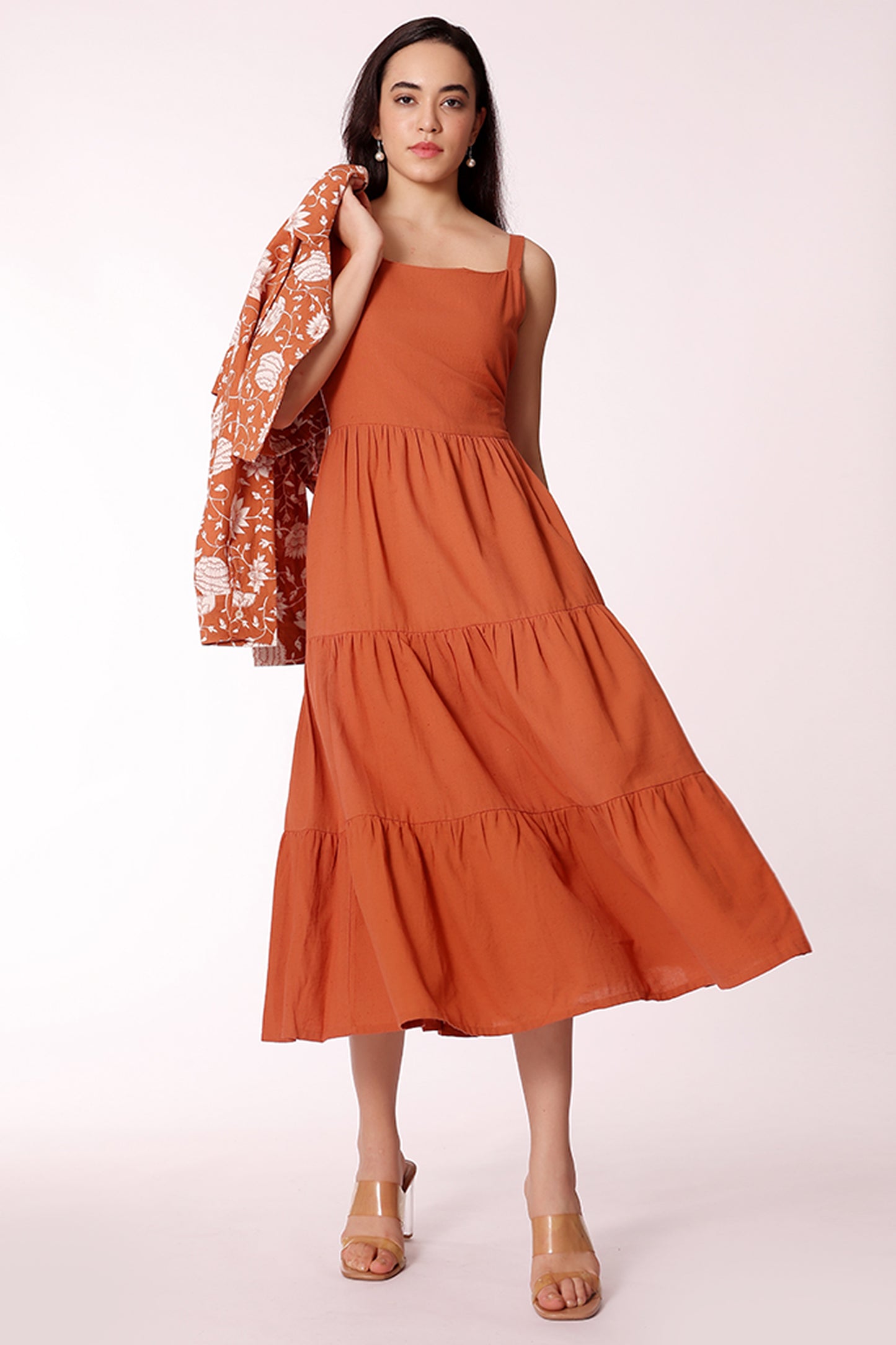 printed flare dress - extra image 3