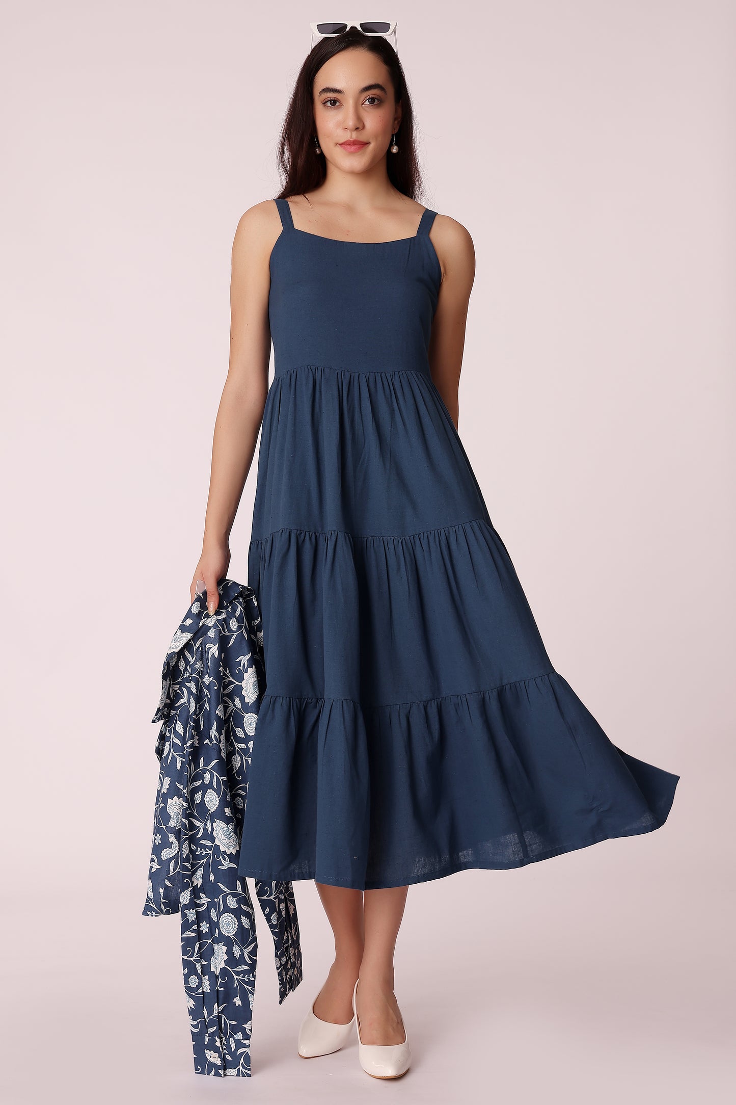 printed flare dress - extra image 3