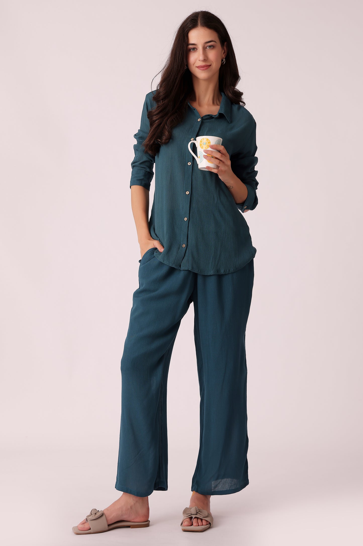 women woven rayon pants - extra image 3