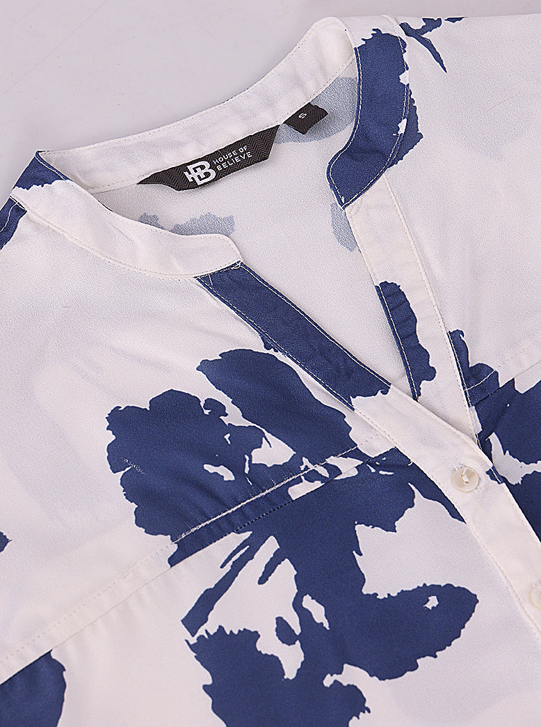 womens relaxed fit printed shirt - extra image 4