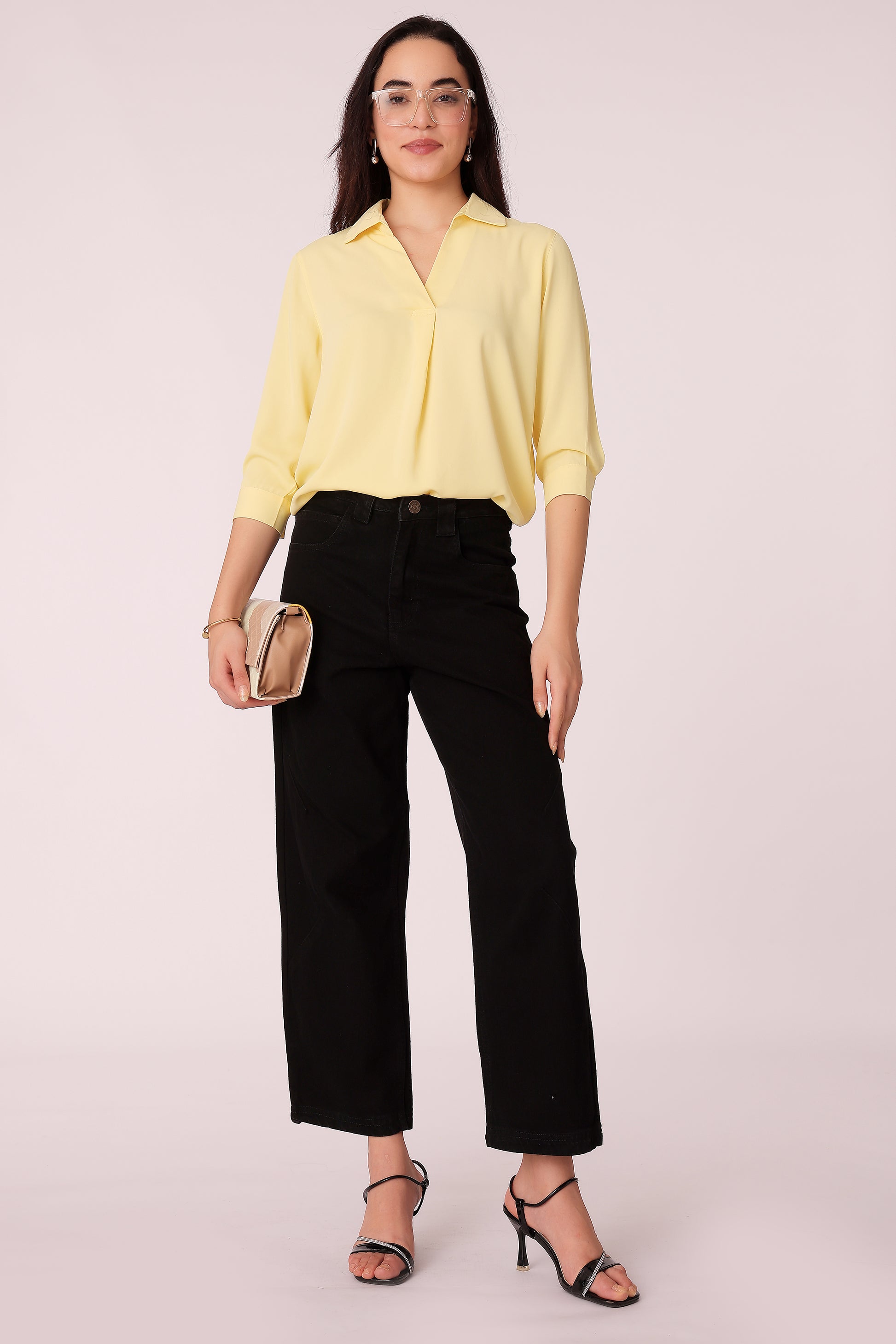 womens v neck top - extra image 3