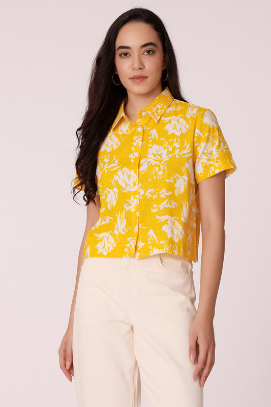 all-over printed casual shirt