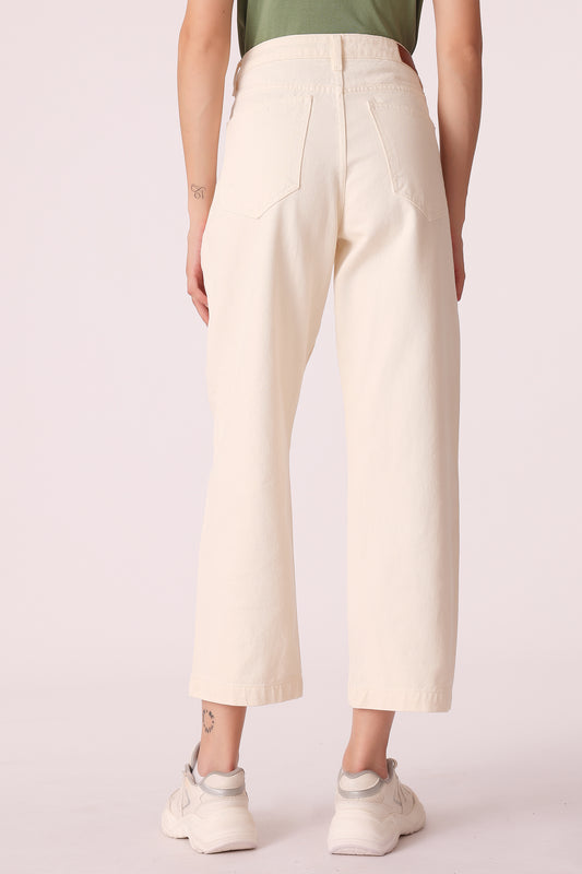 wide leg high-rise jeans - extra image 2