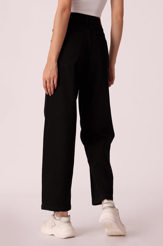 wide leg high-rise jeans - extra image 2