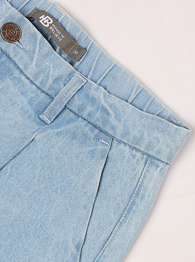 pleated cotton jeans - extra image 5