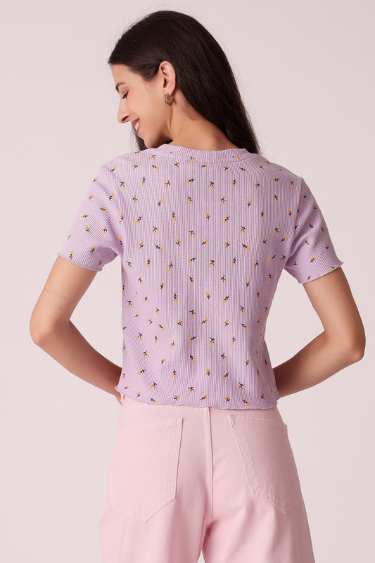 womens ribbed all over top - extra image 2