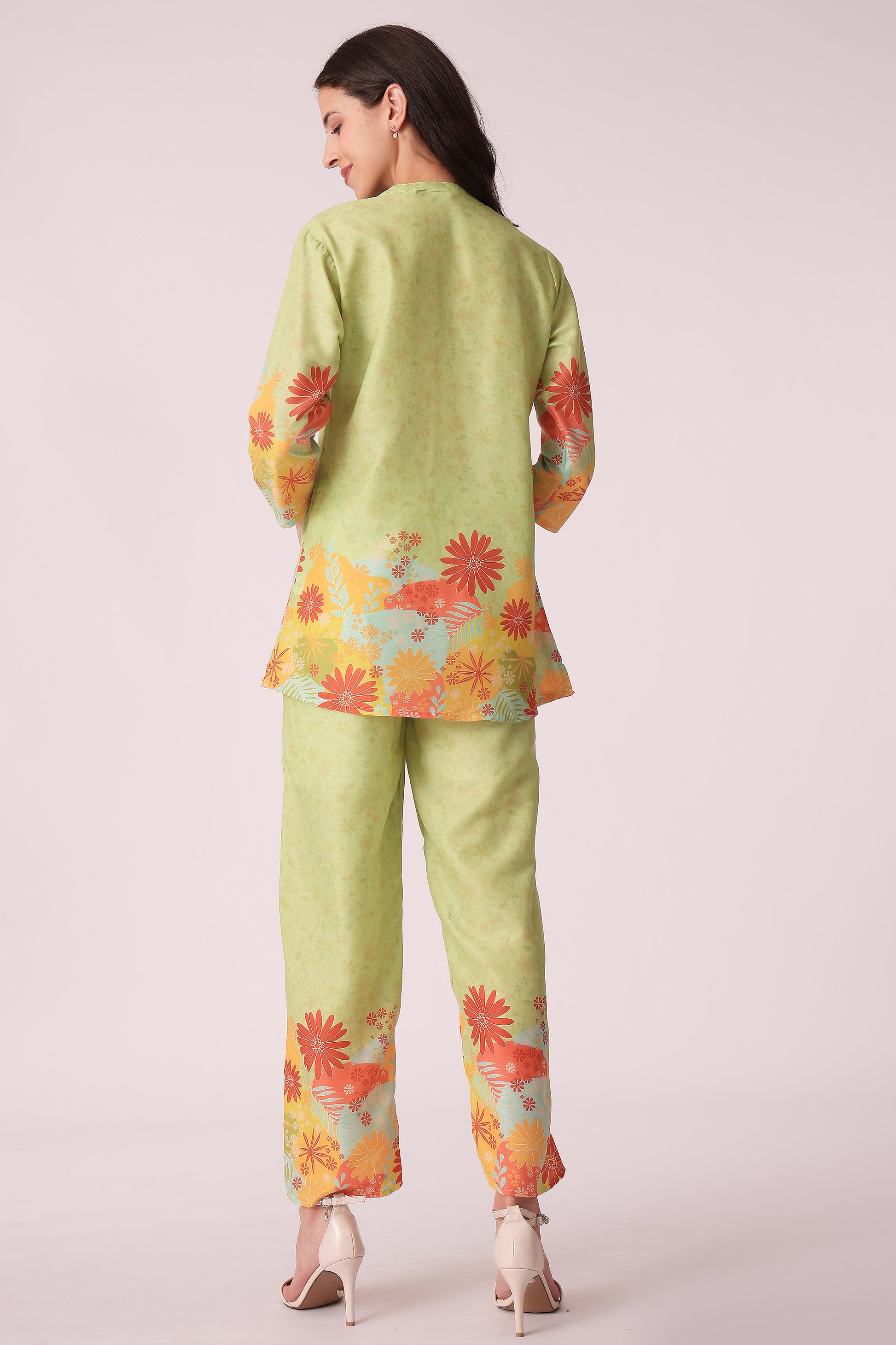 ETHNIC REGULAR FIT CASUAL PLACEMENT PRINT CORD SET - extra image 2