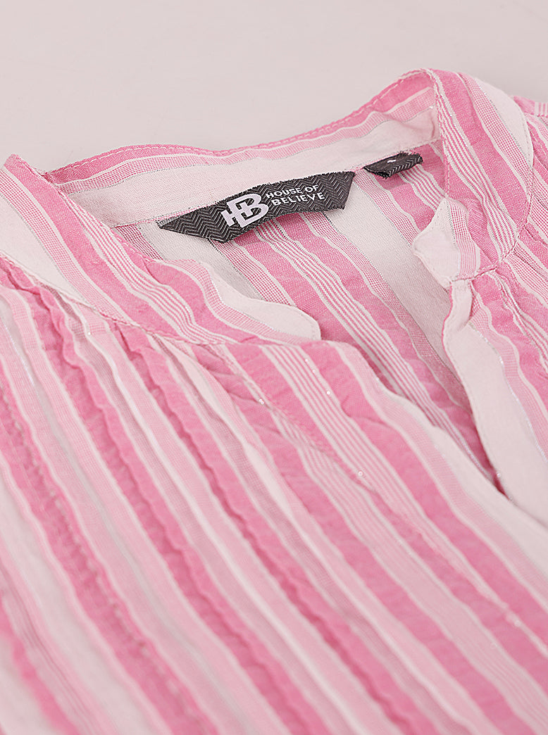 ETHNIC REGULAR FIT STRIPES TUNIC - extra image 5