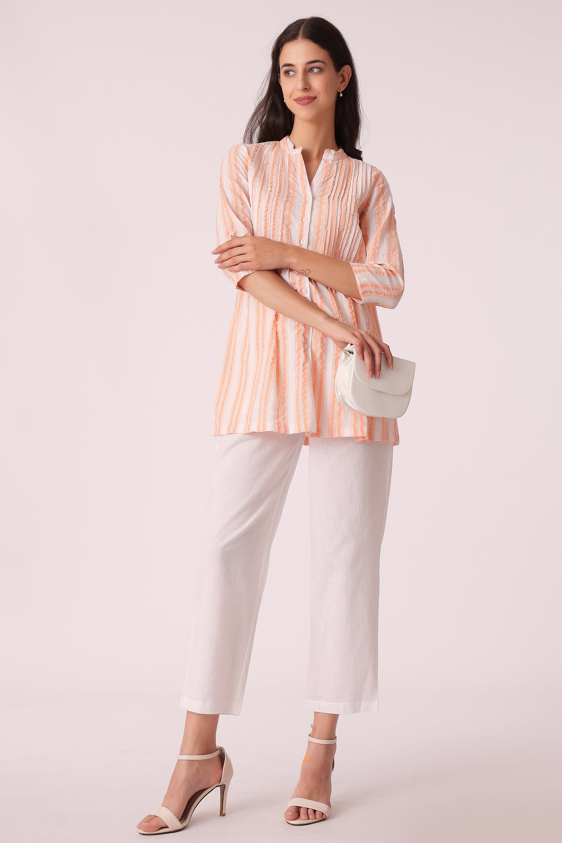 ETHNIC REGULAR FIT STRIPES TUNIC - extra image 3