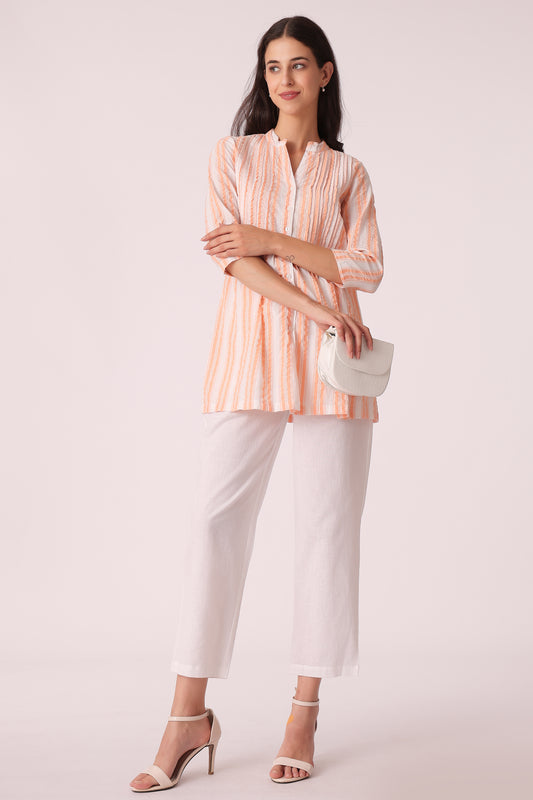 ETHNIC REGULAR FIT STRIPES TUNIC - extra image 3