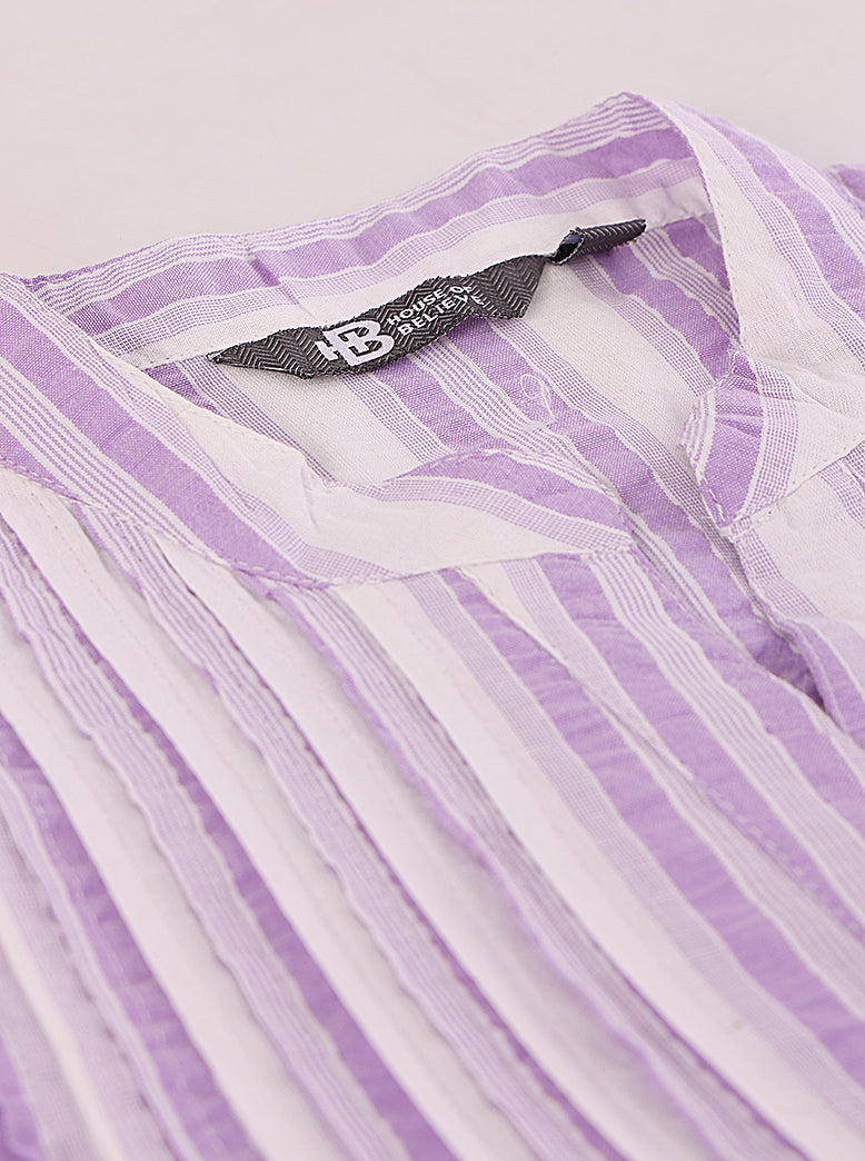 ETHNIC REGULAR FIT STRIPES TUNIC - extra image 5
