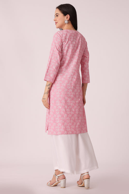 ETHNIC REGULAR FIT ALL OVER PRINT KURTA - extra image 2