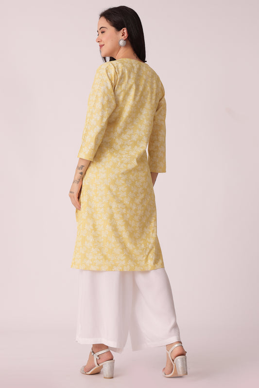 ETHNIC REGULAR FIT ALL OVER PRINT KURTA - extra image 2
