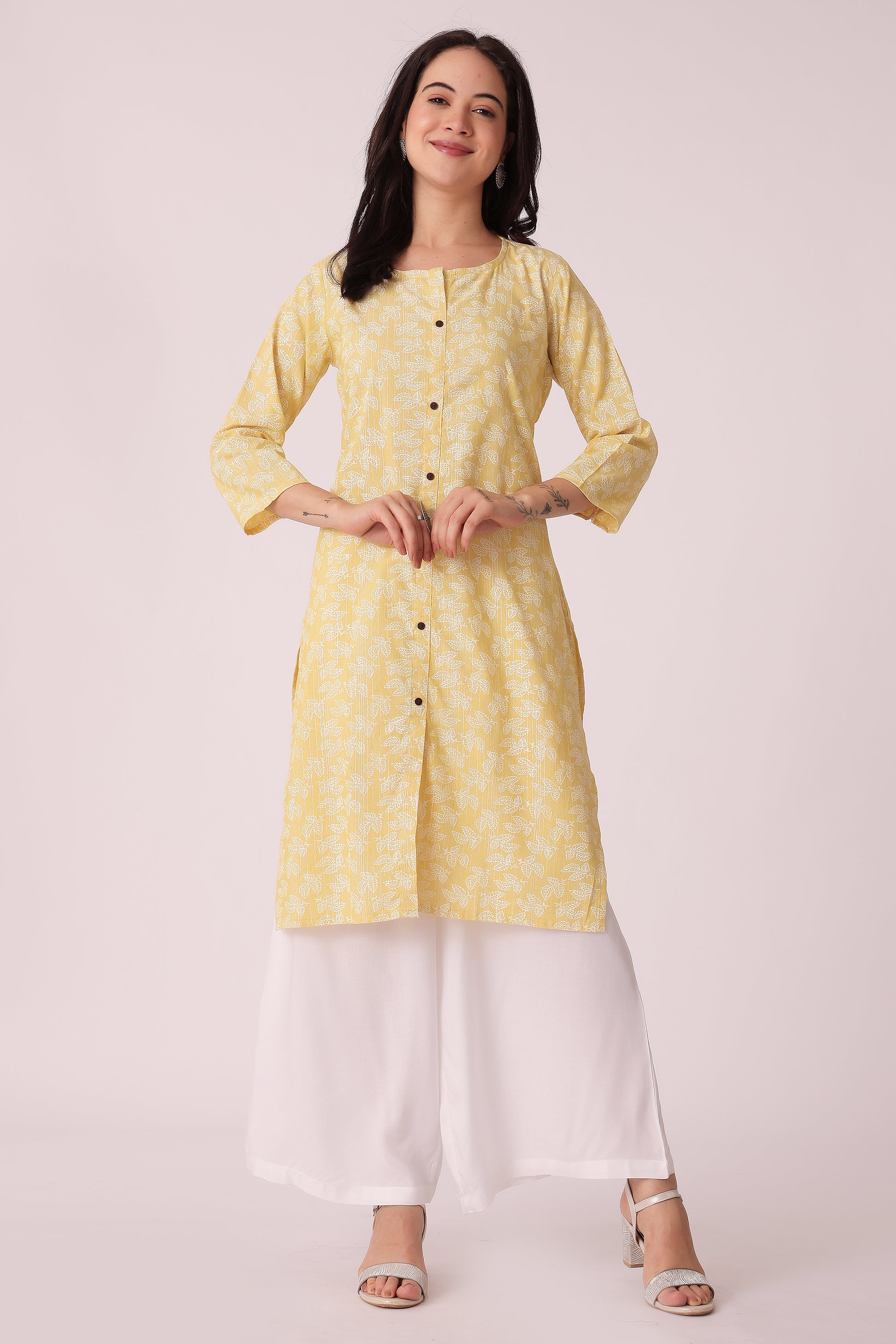 ETHNIC REGULAR FIT ALL OVER PRINT KURTA - extra image 3