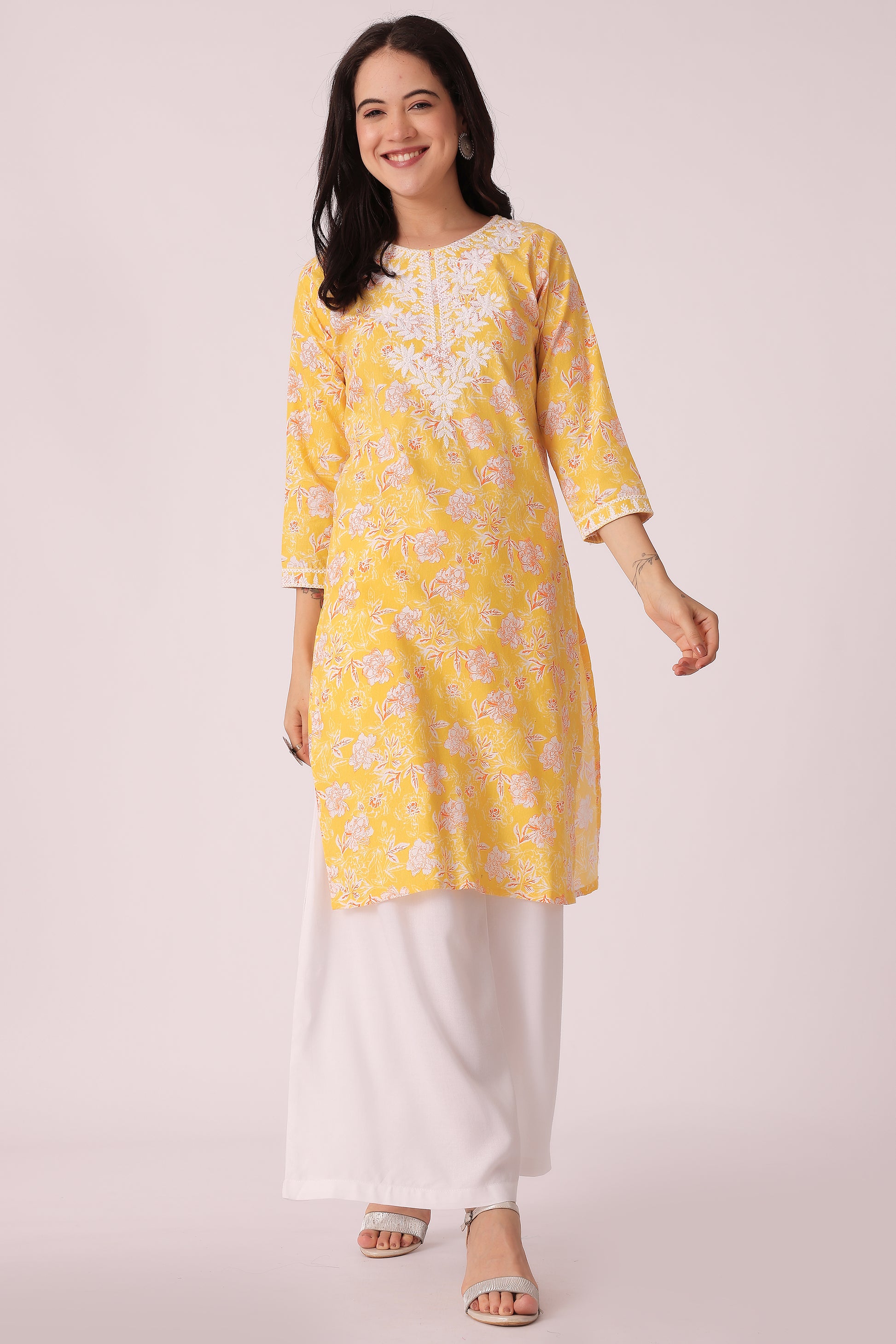 ETHNIC REGULAR FIT ALL OVER PRINT KURTA - extra image 3