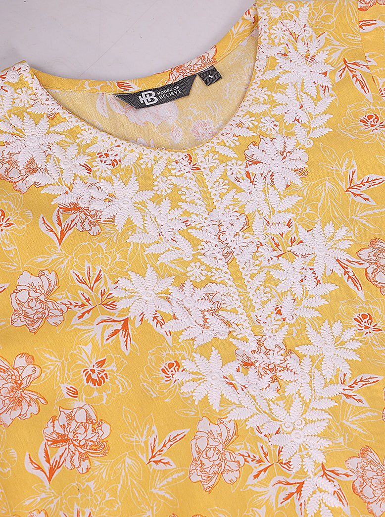 ETHNIC REGULAR FIT ALL OVER PRINT KURTA - extra image 4