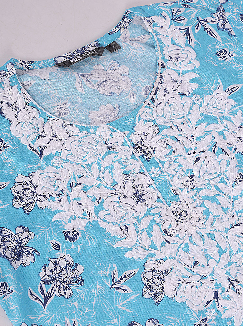 ETHNIC REGULAR FIT ALL OVER PRINT KURTA - extra image 4