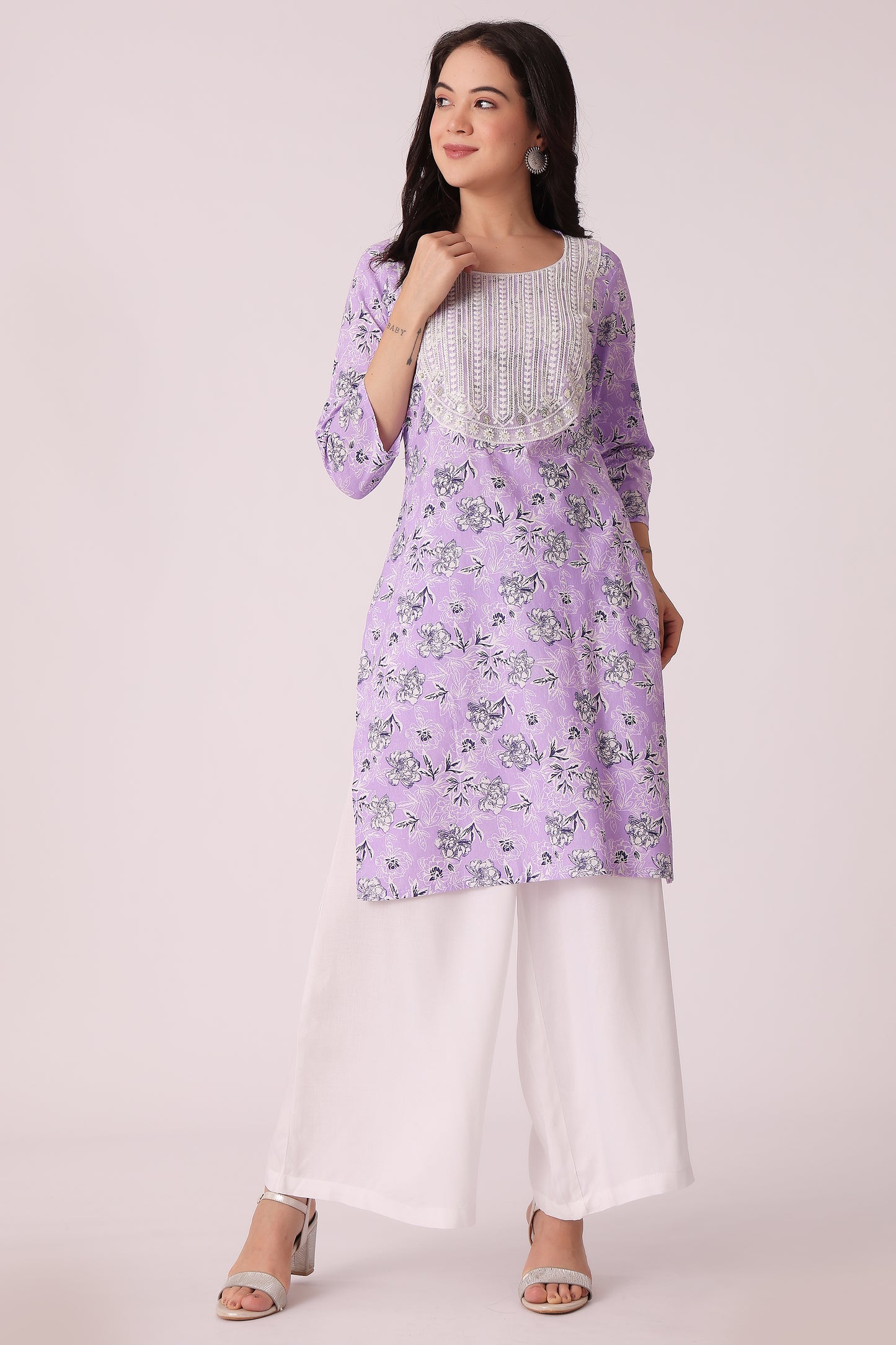 ETHNIC REGULAR FIT ALL OVER PRINT KURTA - extra image 3