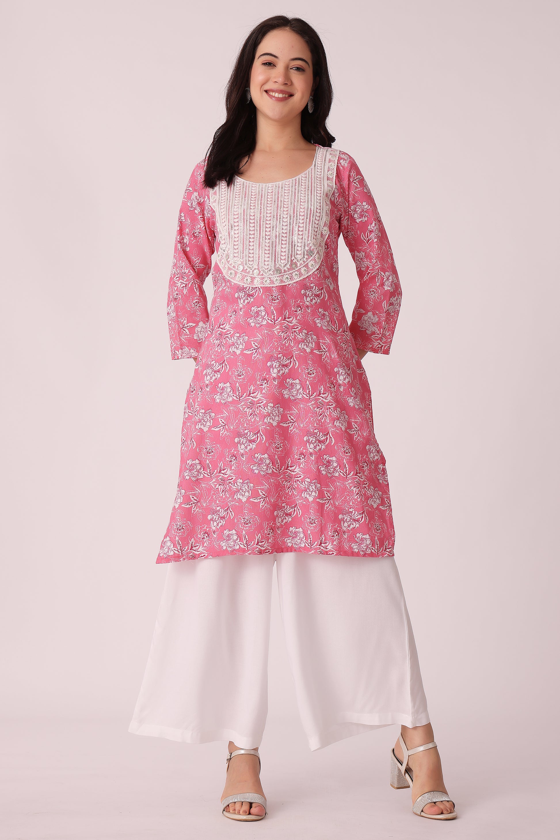ETHNIC REGULAR FIT ALL OVER PRINT KURTA - extra image 3