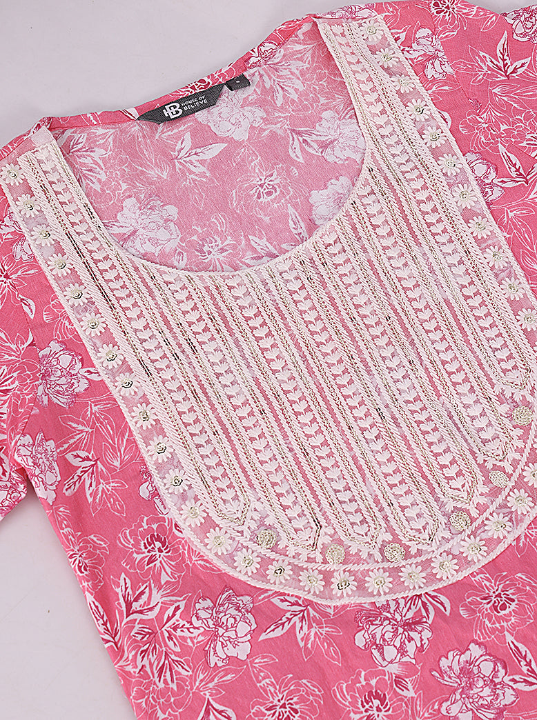 ETHNIC REGULAR FIT ALL OVER PRINT KURTA - extra image 4