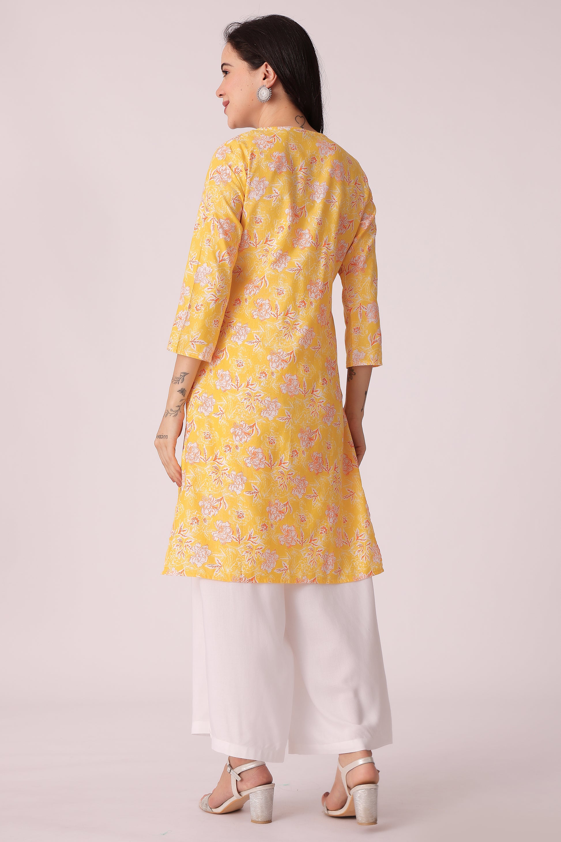 ETHNIC REGULAR FIT ALL OVER PRINT KURTA - extra image 2