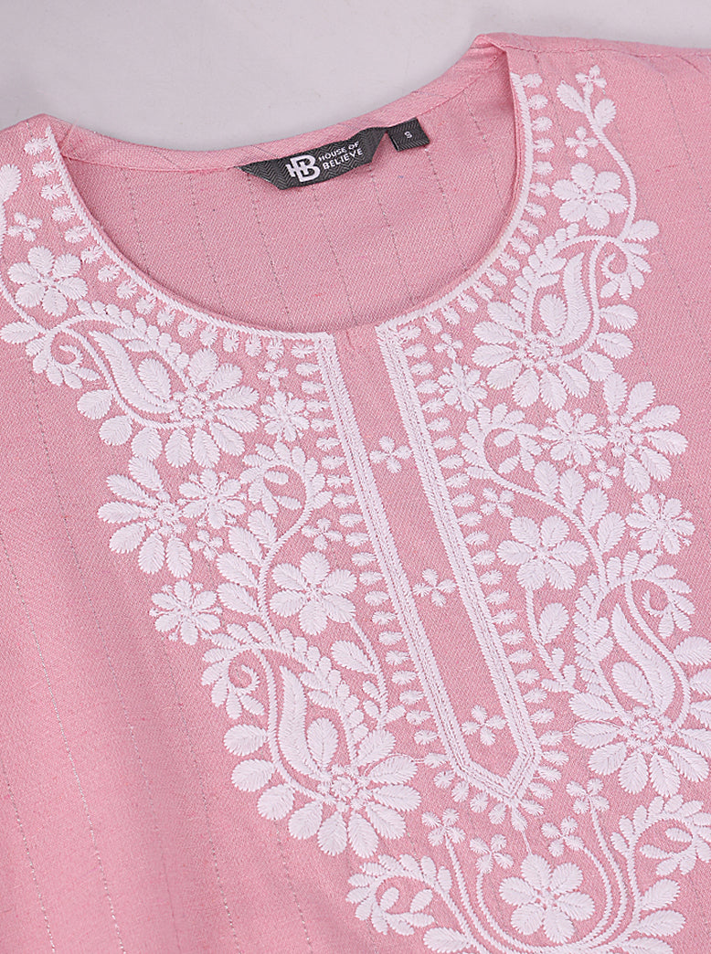 ETHNIC REGULAR FIT EMBROIDERY KURTA - extra image 4