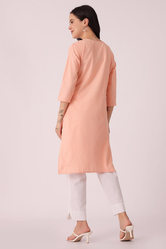 ETHNIC REGULAR FIT EMBROIDERY KURTA - extra image 2