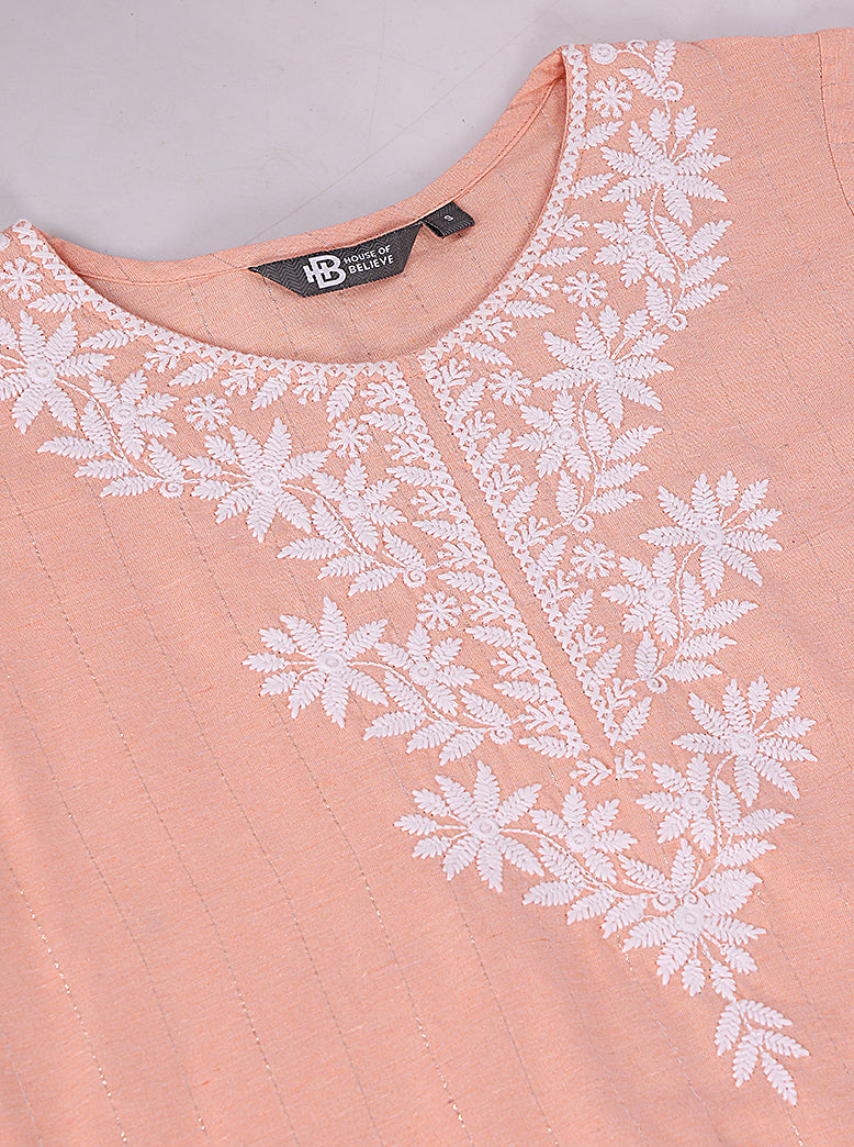 ETHNIC REGULAR FIT EMBROIDERY KURTA - extra image 4