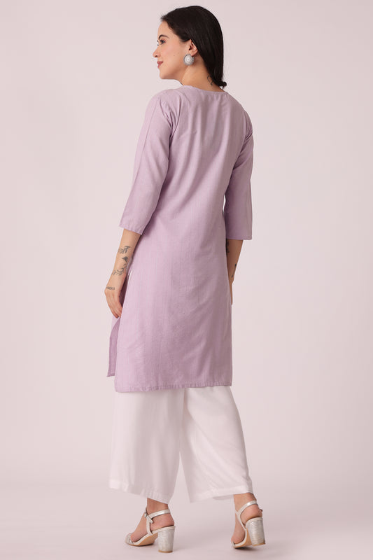 ETHNIC REGULAR FIT EMBROIDERY KURTA - extra image 2