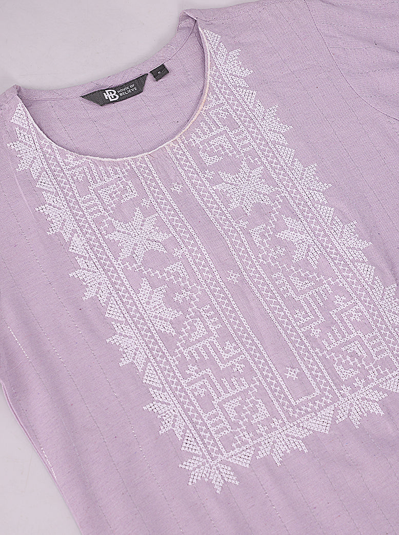 ETHNIC REGULAR FIT EMBROIDERY KURTA - extra image 4