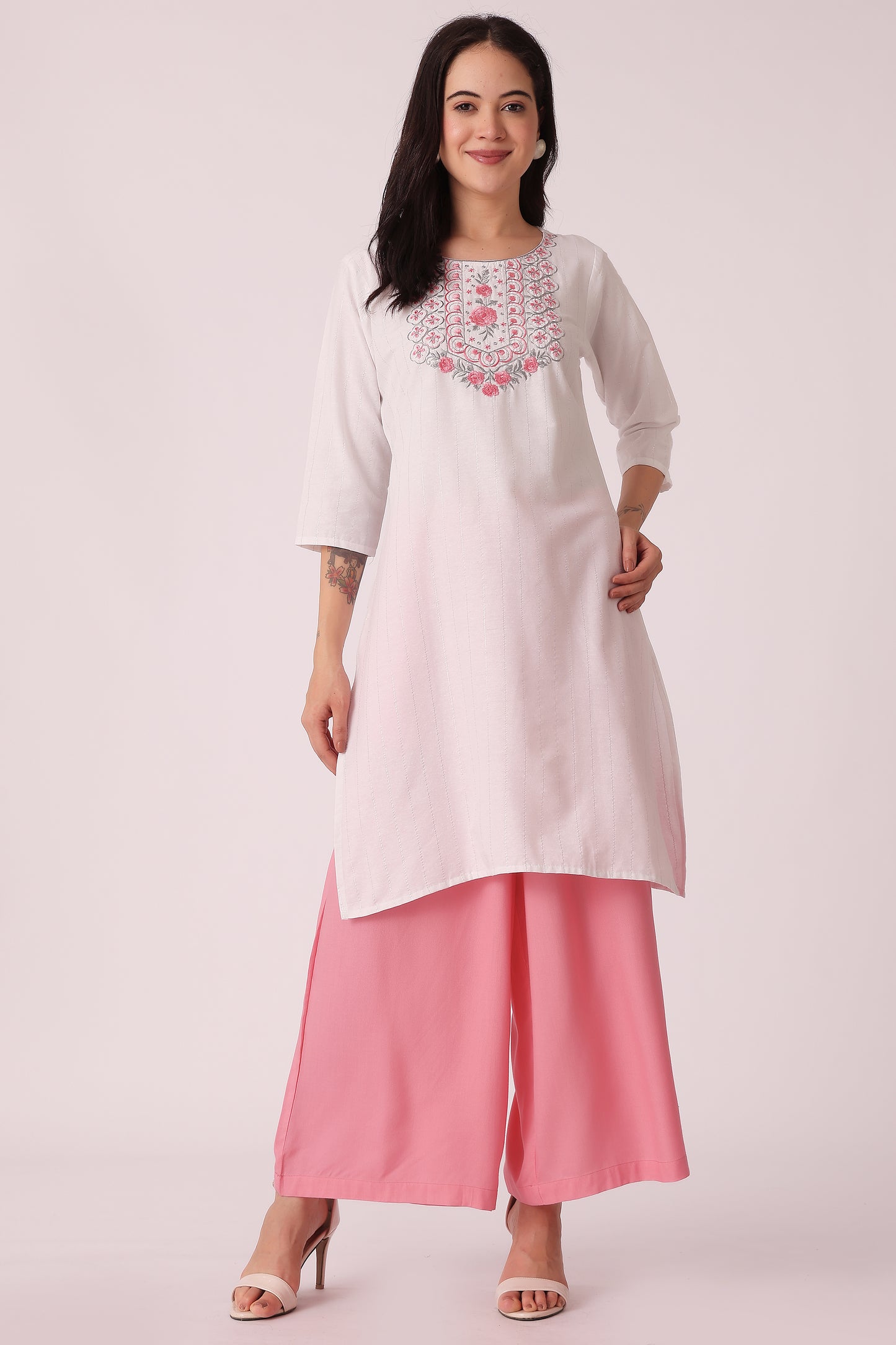 ETHNIC REGULAR FIT EMBROIDERY KURTA - extra image 3