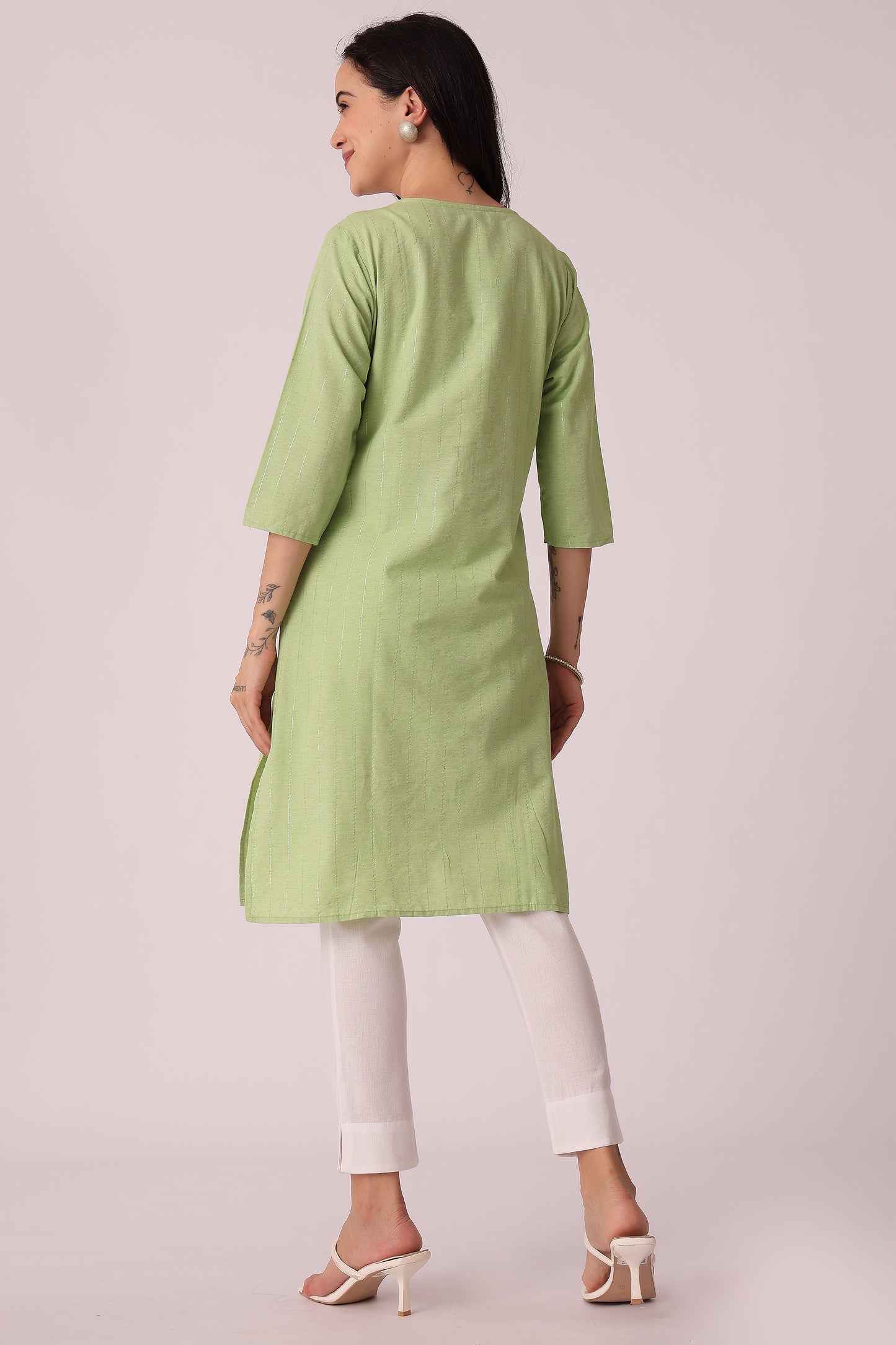 ETHNIC REGULAR FIT EMBROIDERY KURTA - extra image 2