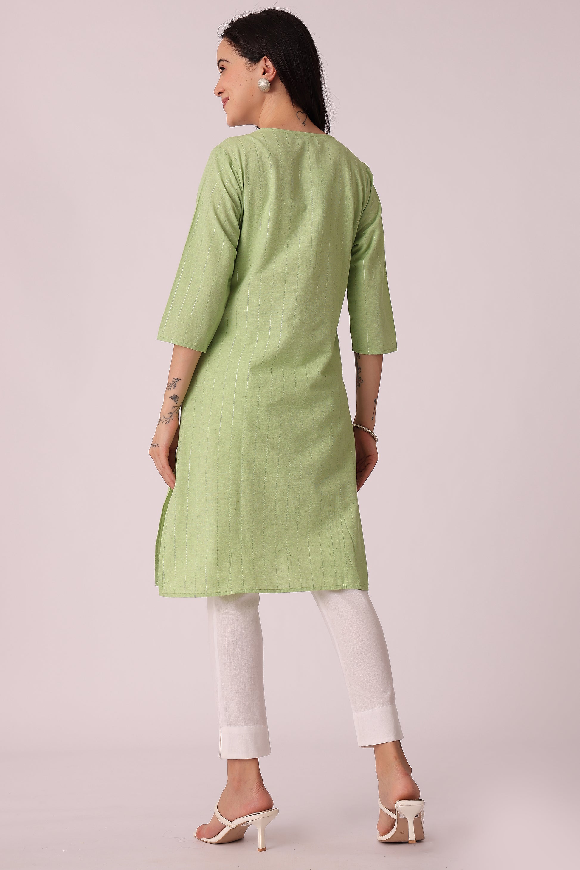 ETHNIC REGULAR FIT EMBROIDERY KURTA - extra image 2