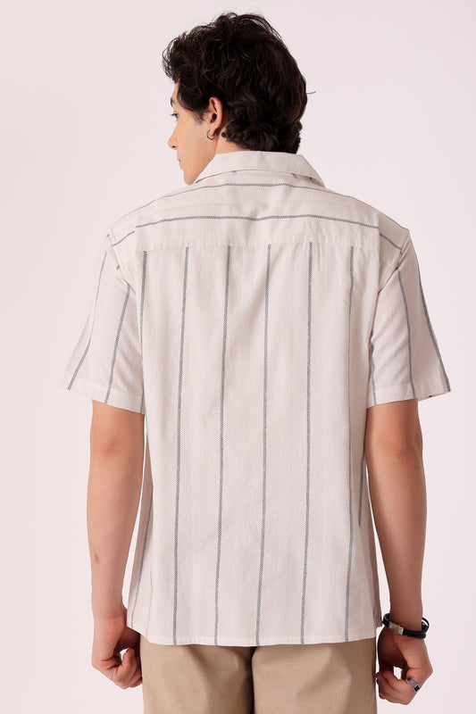 Men's stripes shirt half sleeves - extra image 5