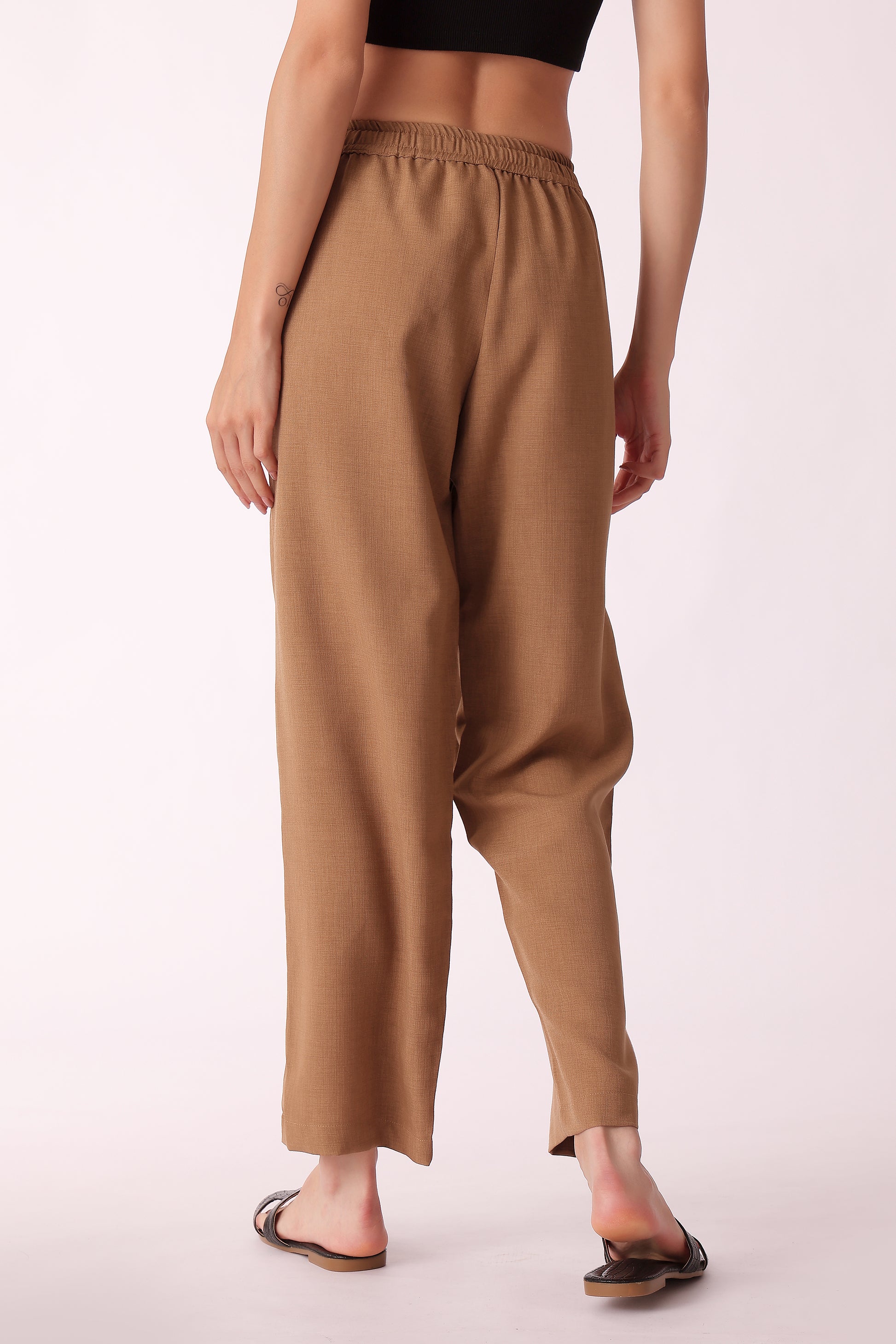 western regular fit casual solid pants - extra image 2