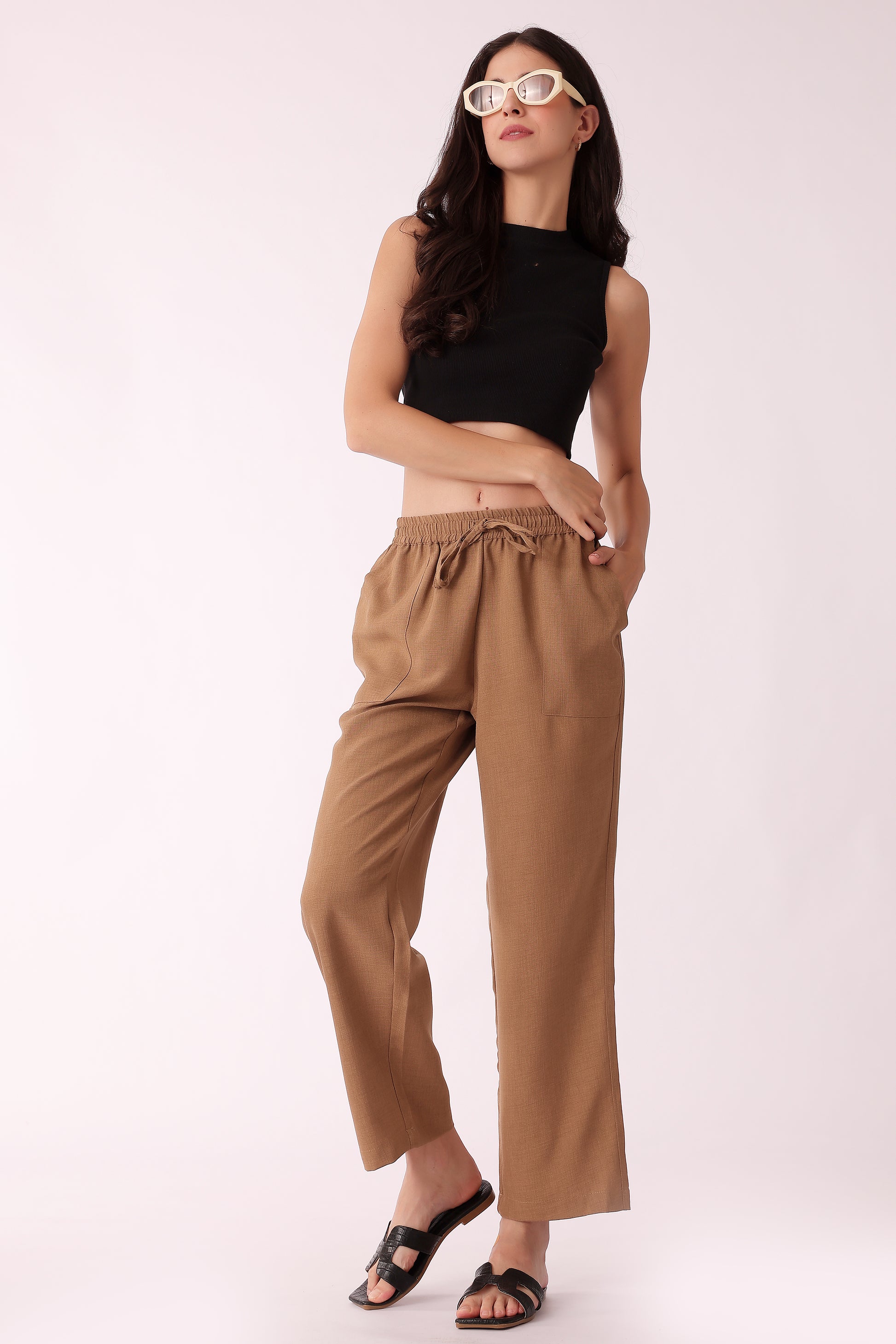 western regular fit casual solid pants - extra image 3