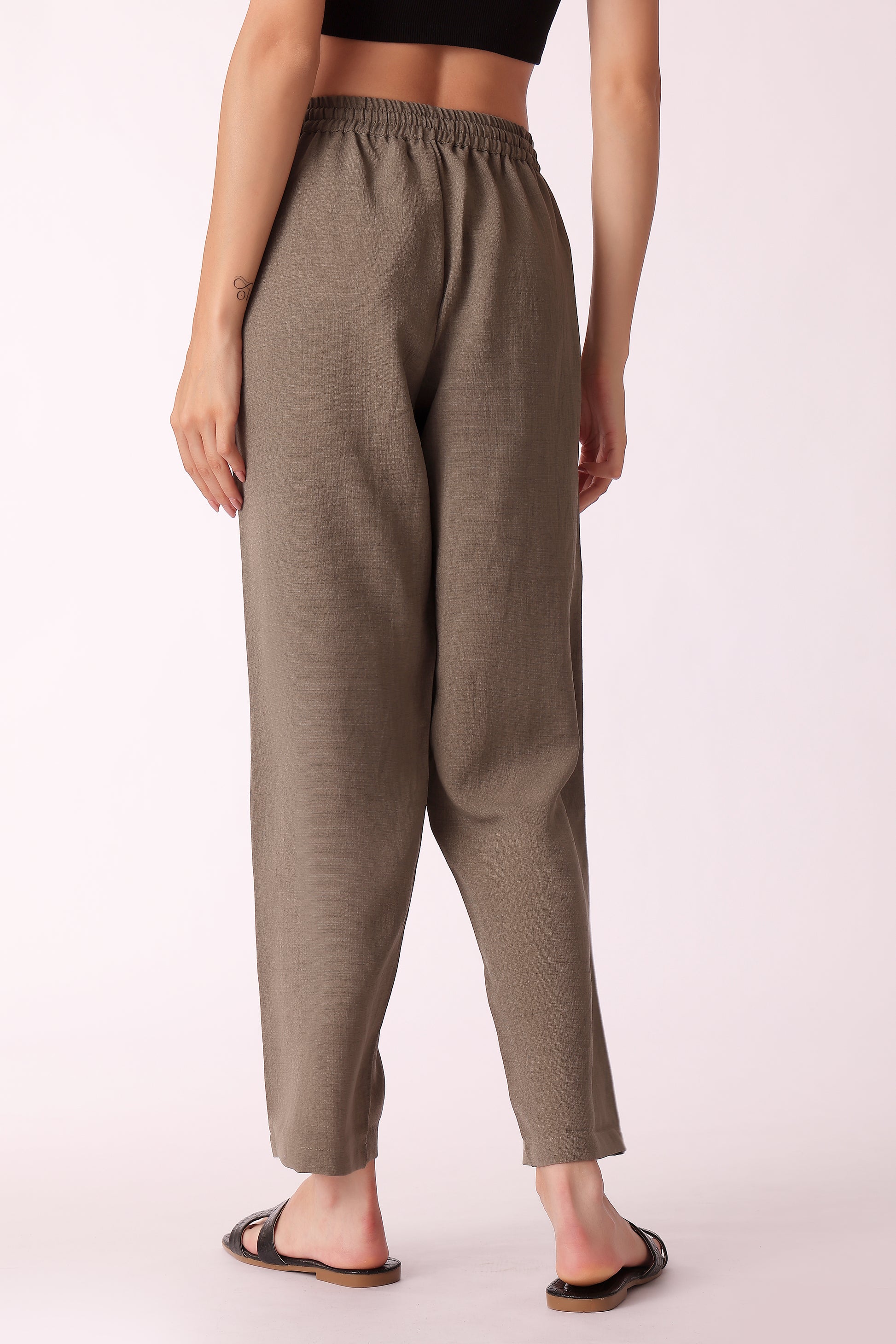 western regular fit casual solid pants - extra image 2