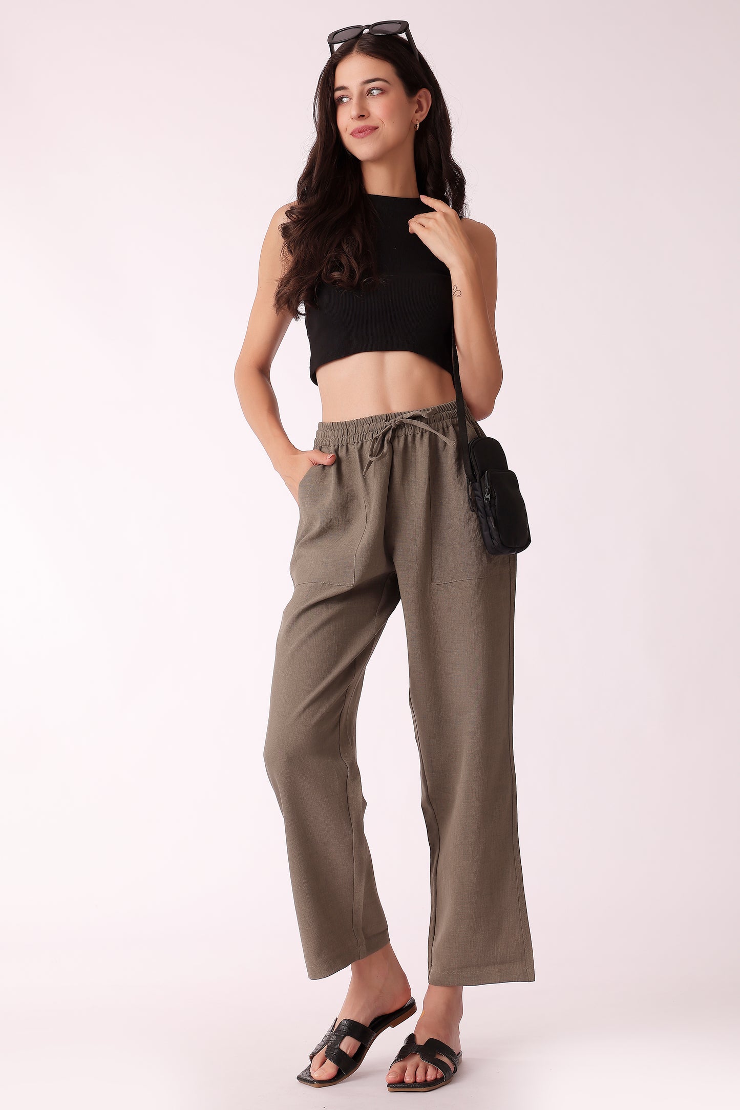 western regular fit casual solid pants - extra image 3