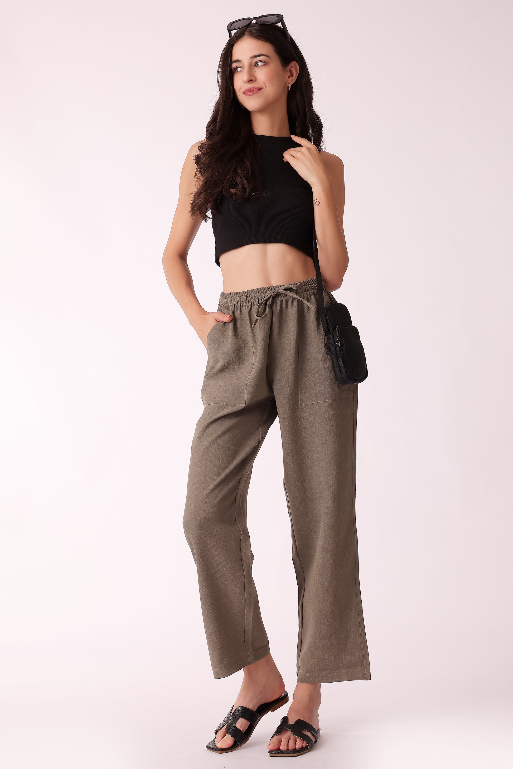 western regular fit casual solid pants - extra image 3
