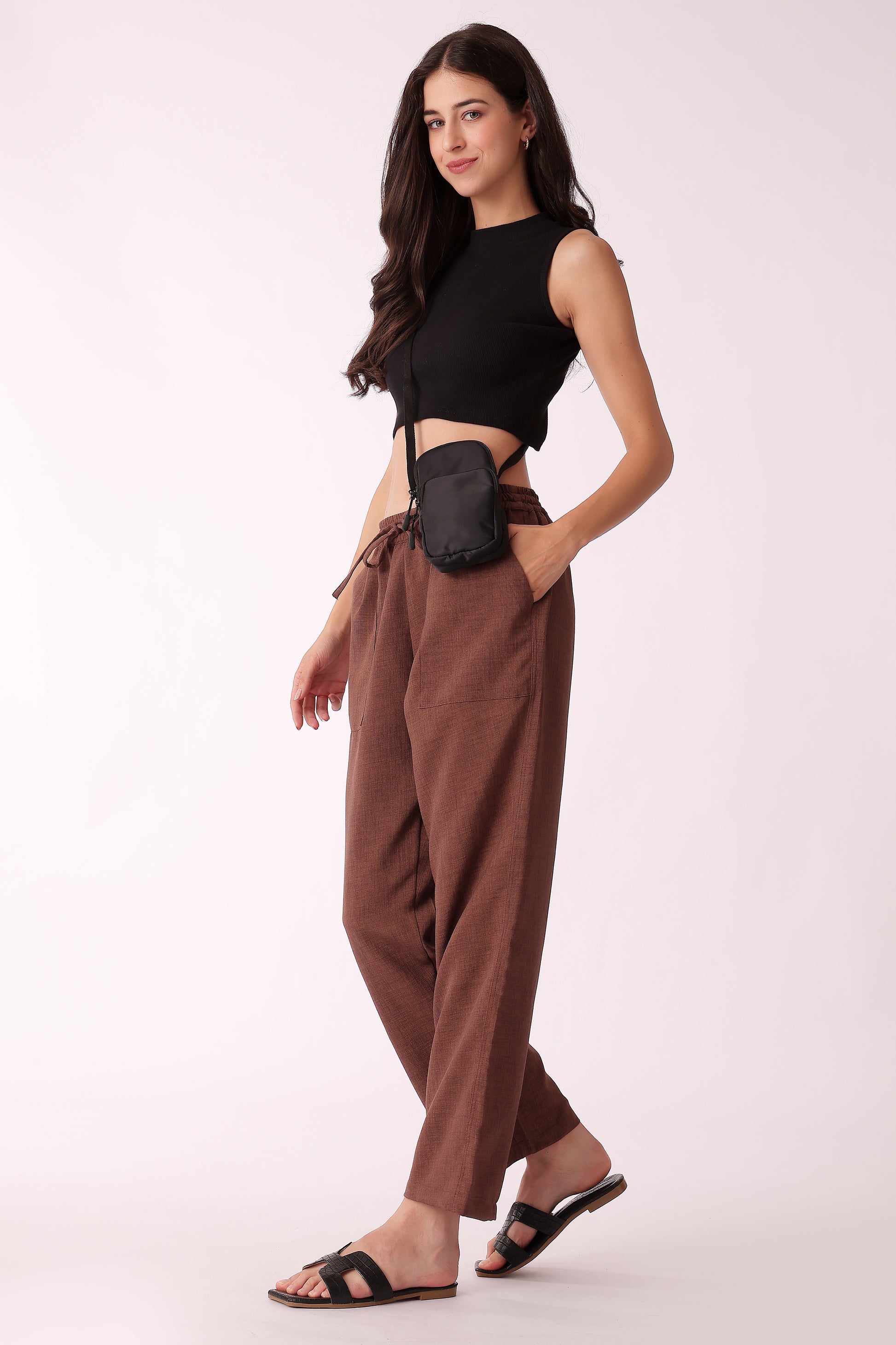 western regular fit casual solid pants - extra image 3