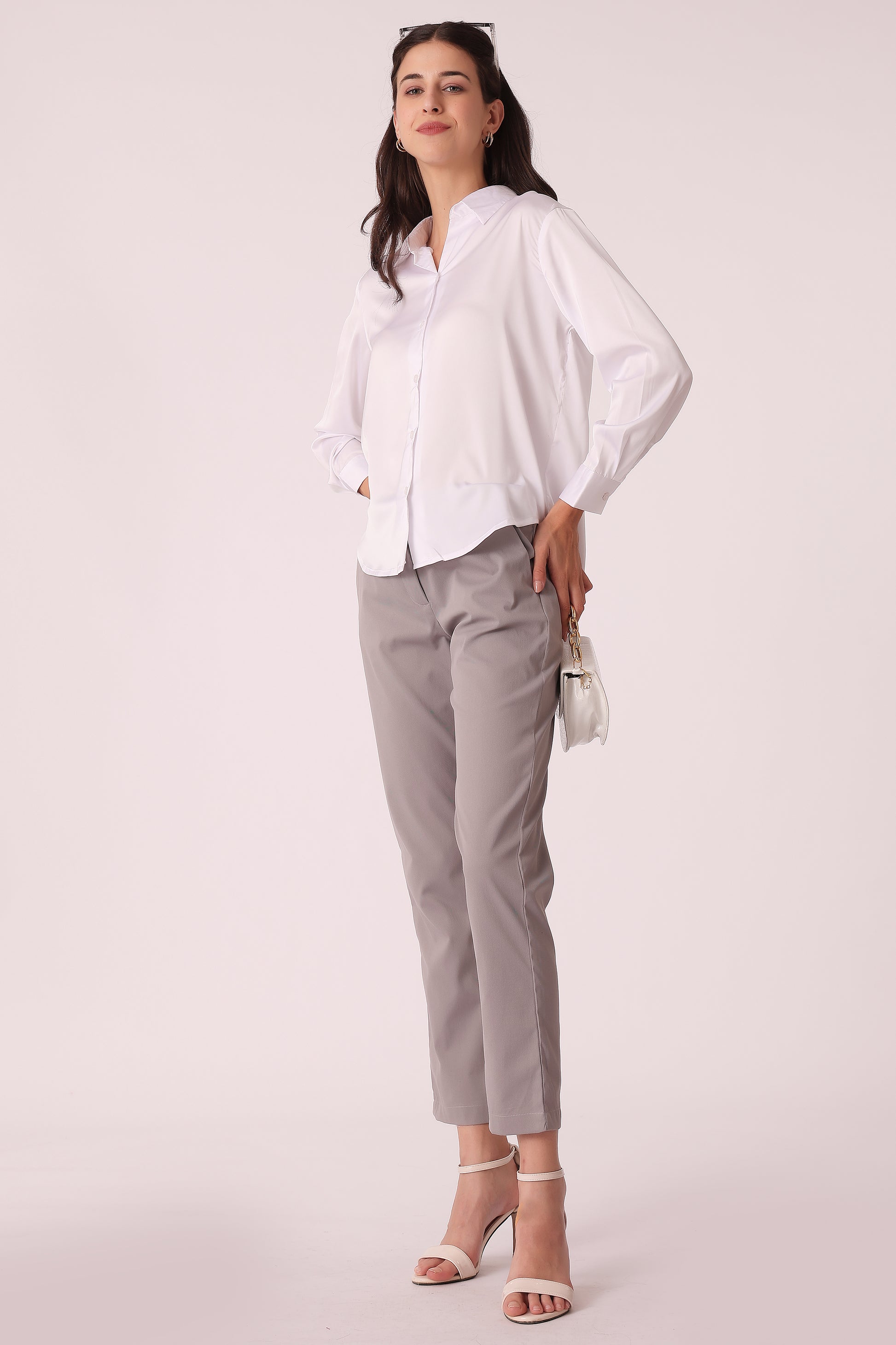 western regular fit casual solid pants - extra image 3
